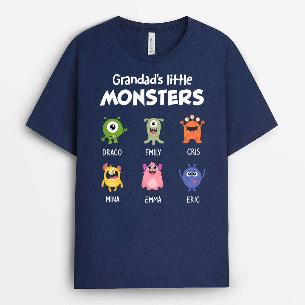 0308A268BUK1 Customised T shirts presents Monster Grandpa Dad Papa