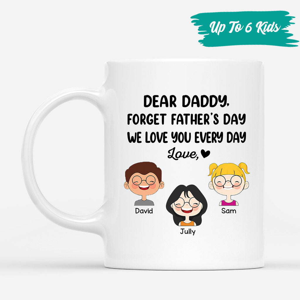 Daddy We Love You Everyday - Personalised Gifts | Mug for Grandpa/Dad