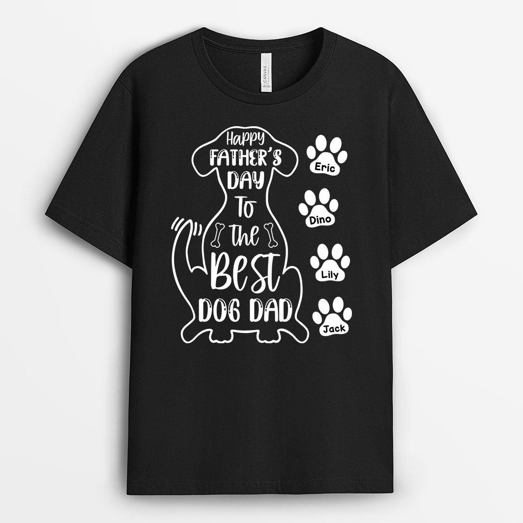 Happy Father's Day To Dog Dad - Personalised Gifts | T-shirts for Dog Lovers