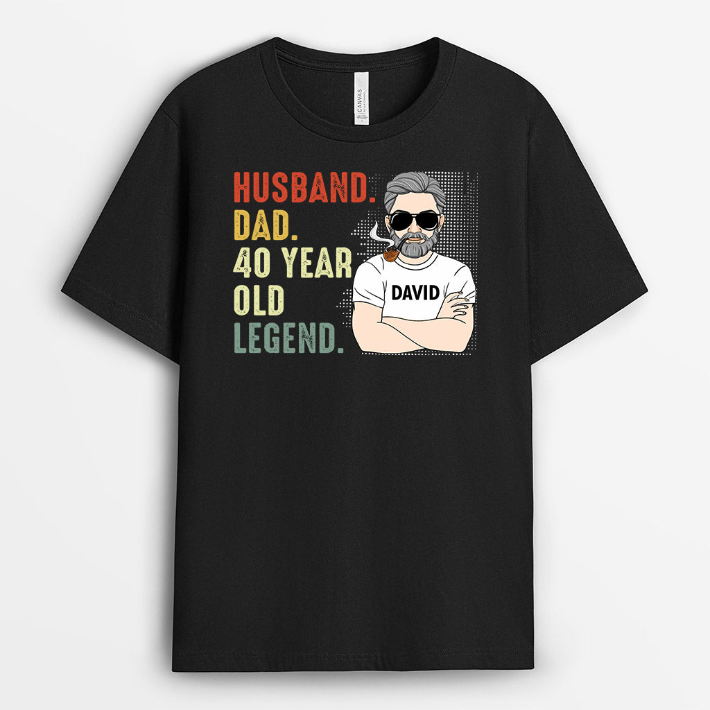 Husband Dad Legend - Personalised Gifts | T-shirts for Grandpa/Dad