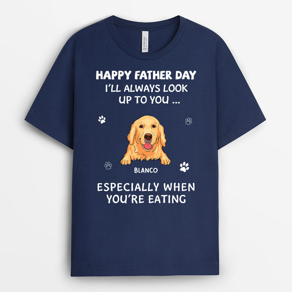 Dog Dad Happy Father s Day Personalised Gifts T shirts for Dog Lovers