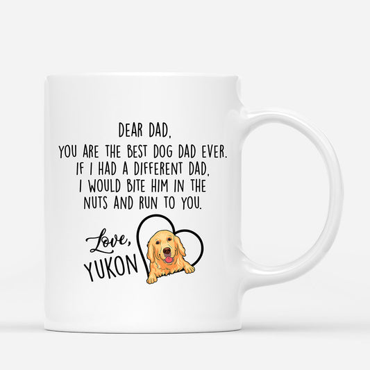 0338M950CUK1 Personalised Mug gifts Dog Grandpa Dad Text