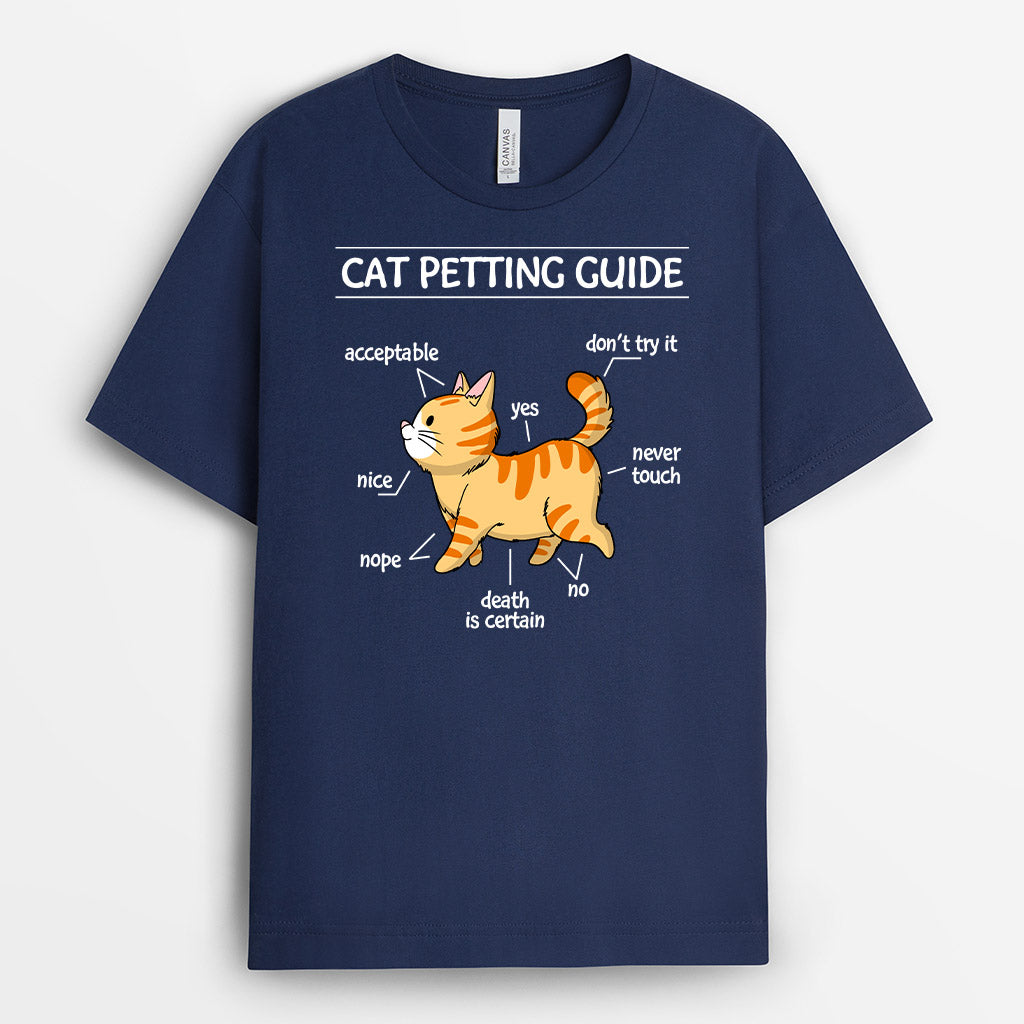 Cat Petting Guide - Personalised Gifts | T-shirts for Cat Lovers