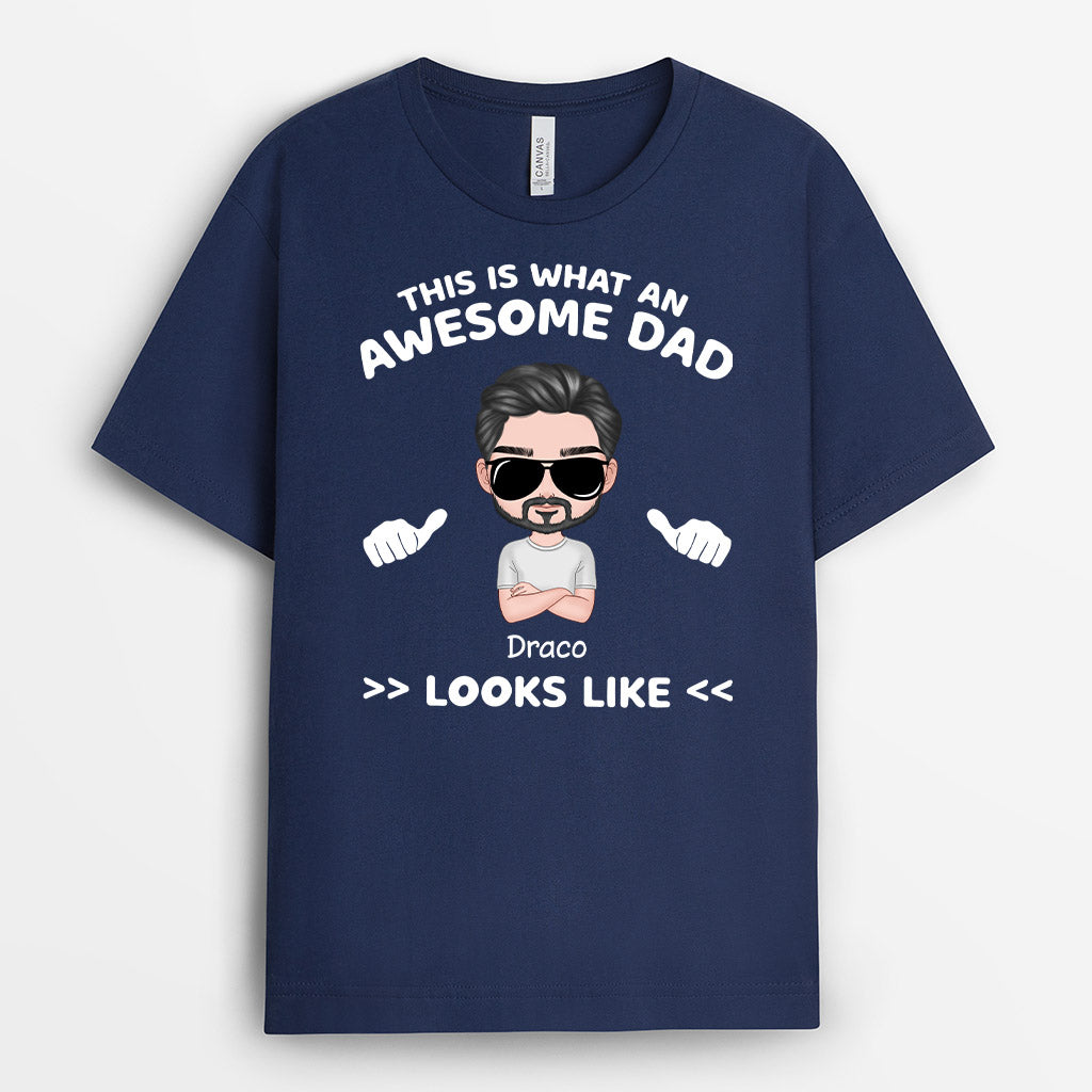 0343A268BUK1 Personalised T shirts presents Man Grandpa Dad