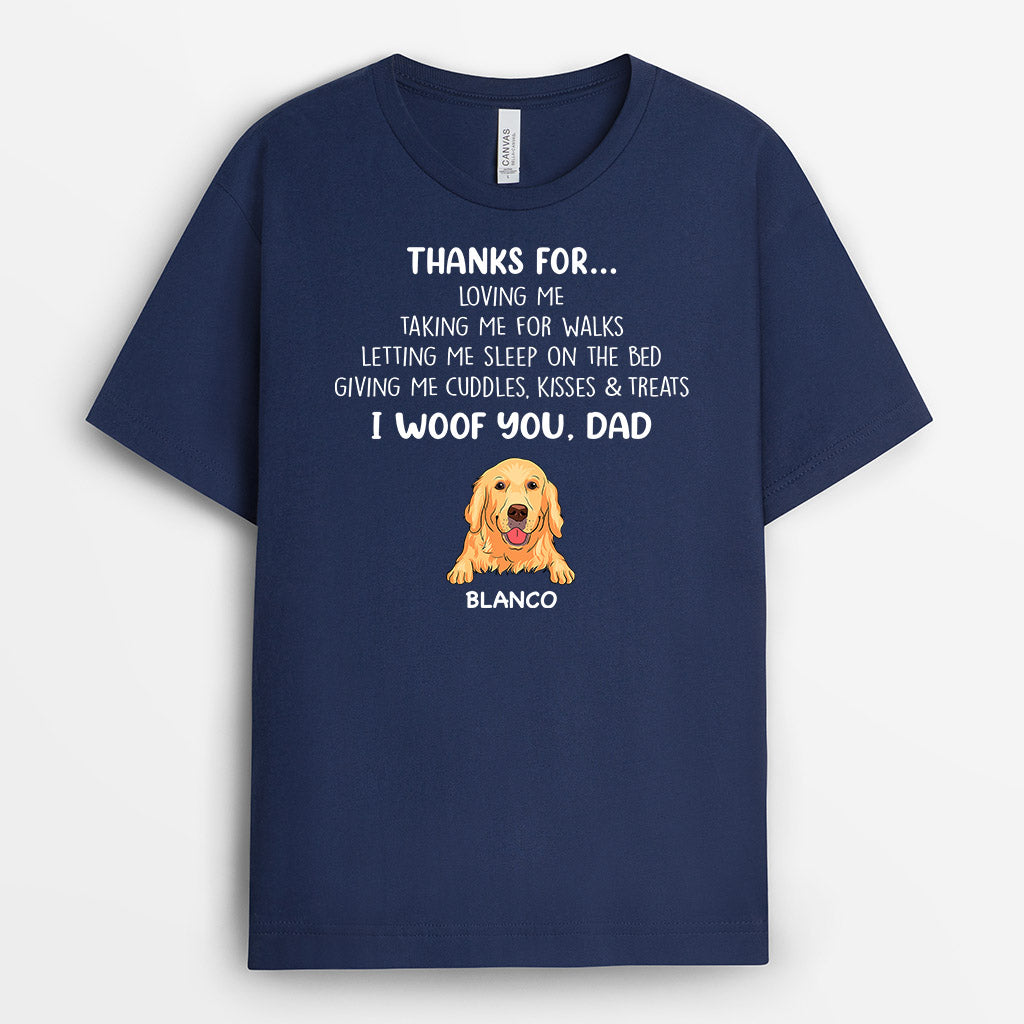 Dog Thanks For - Personalised Gifts | T-shirts for Dog Lovers