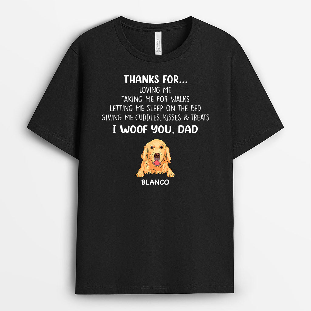 Dog Thanks For - Personalised Gifts | T-shirts for Dog Lovers