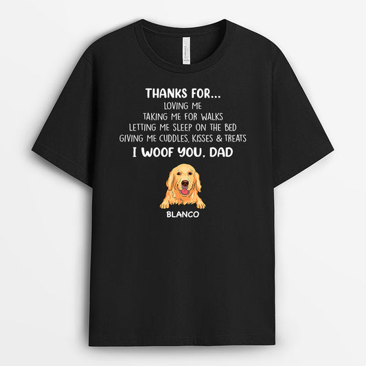 0346A950CUK2 Personalised T shirts presents Dog Lovers