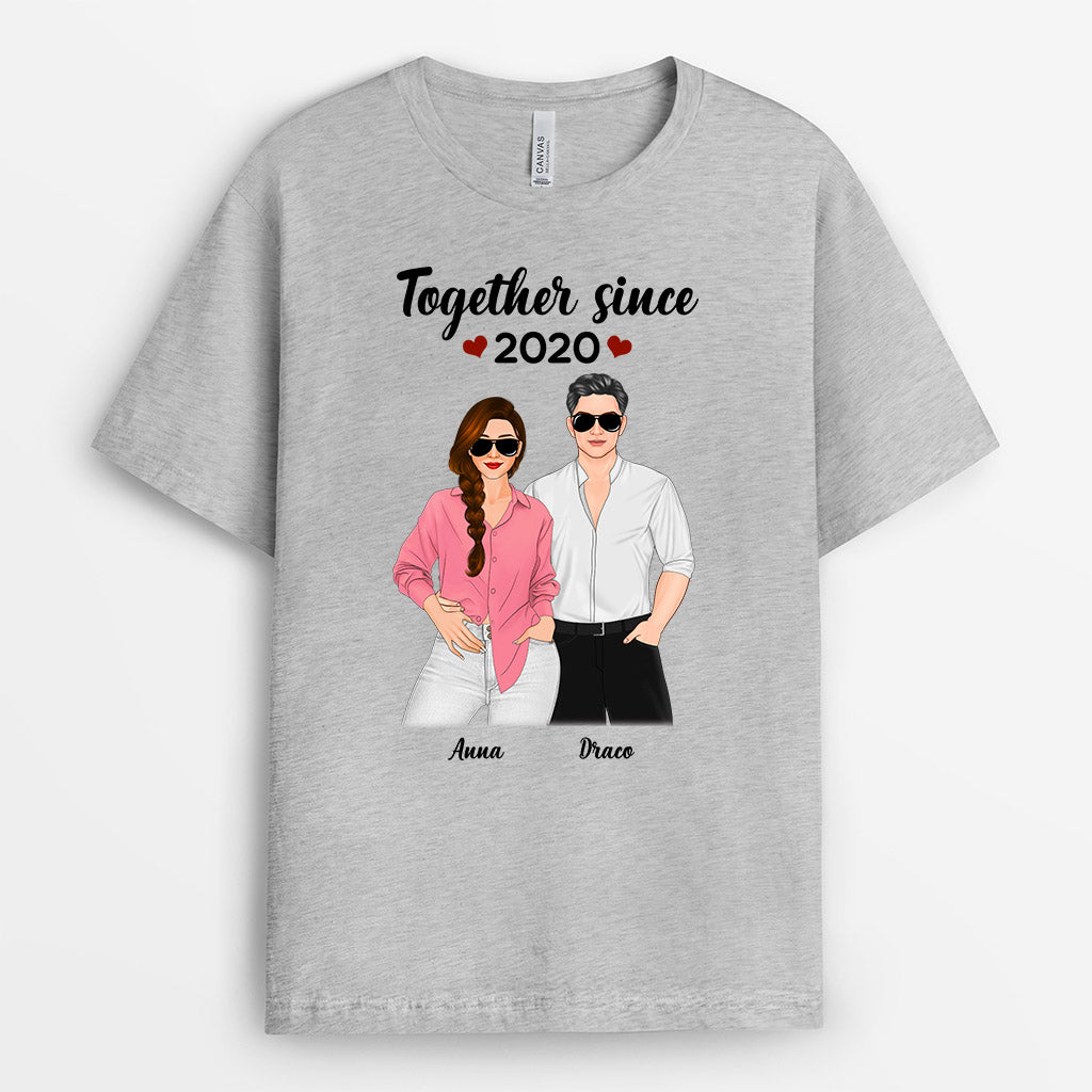 Together Since - Personalised Gifts | T-shirts for Couples/Lovers