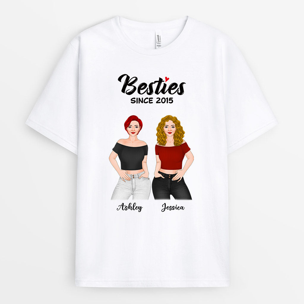 Besties Since - Personalised Gifts | T-shirts for Besties/Best Friends