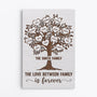 0373C248IUK1 Personalised Canvas Gifts Tree Family