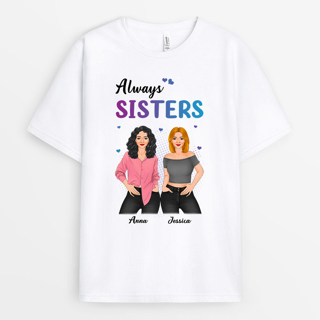 Always Sisters - Personalised Gifts | T-shirts for Best Friends/Besties