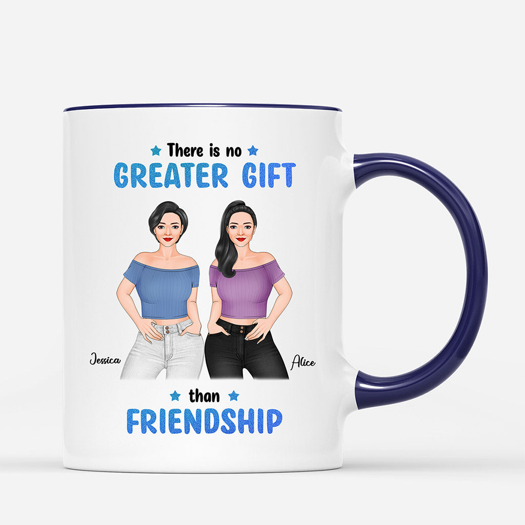 There Is No Greater Gift Than Friendship - Personalised Gifts | Mug for Besties/Best Friends