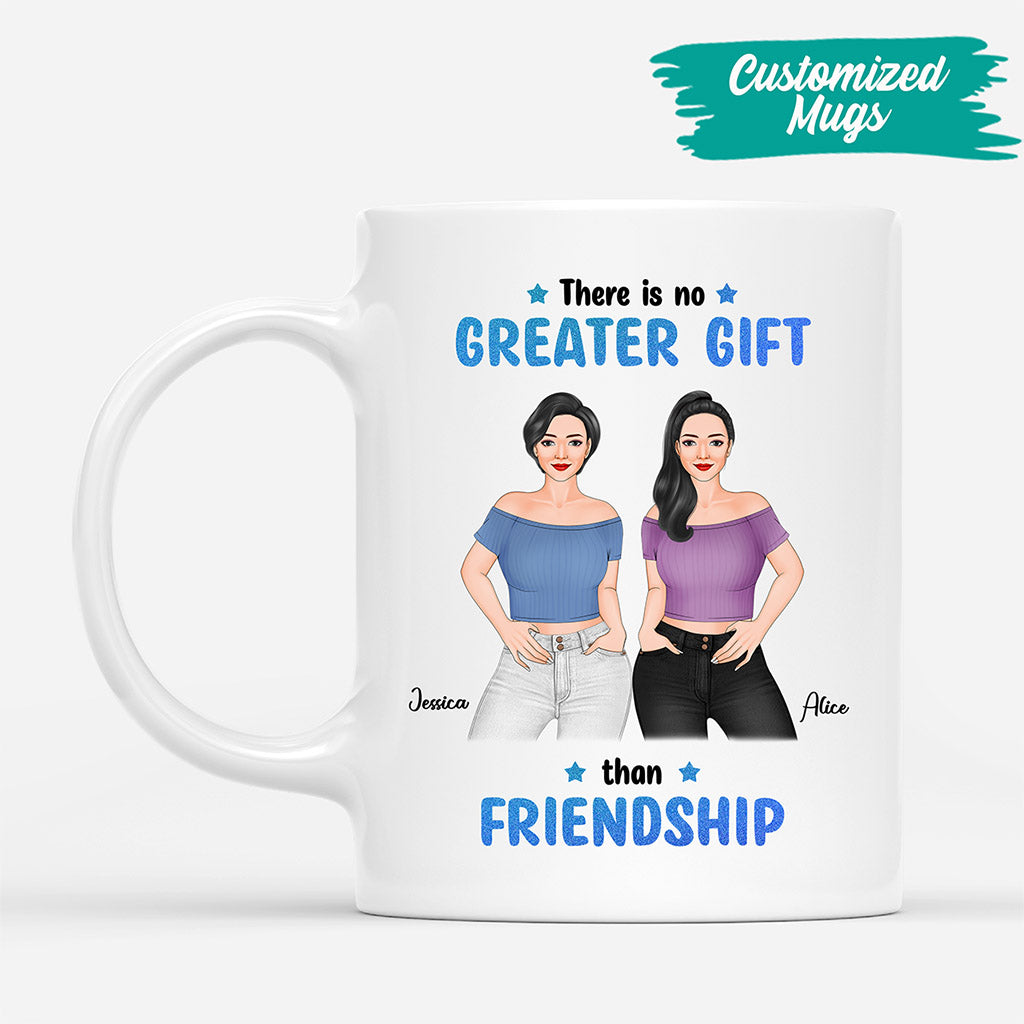 There Is No Greater Gift Than Friendship - Personalised Gifts | Mug for Besties/Best Friends