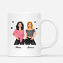 0388M147FUK2 Personalised Mug gifts Besties Heart