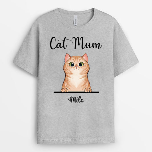 0400AUK1 Personalised T shirts Gifts Cat Cat Lovers