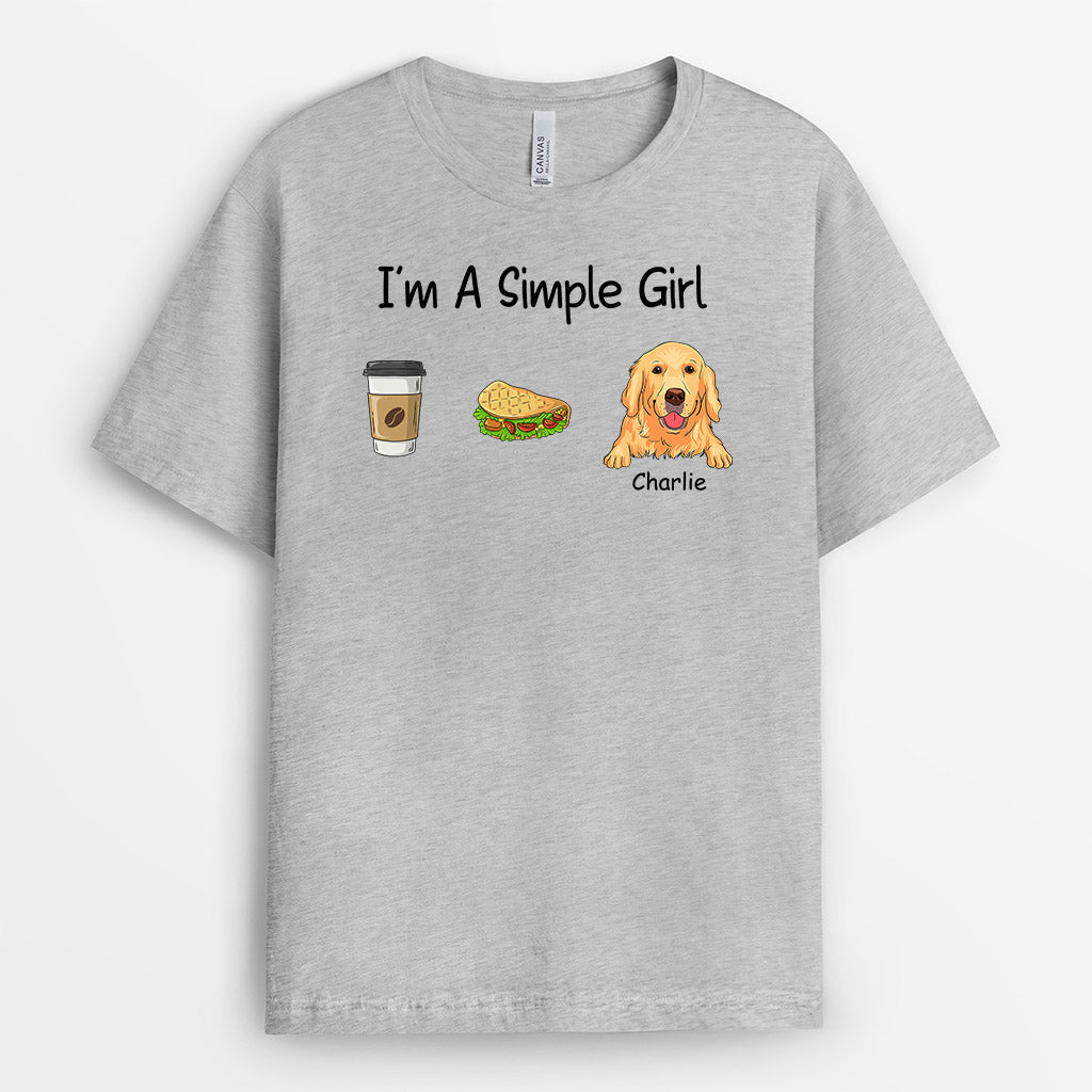 I'm A Simple Girl - Personalised Gifts | T-shirts for Dog Lovers