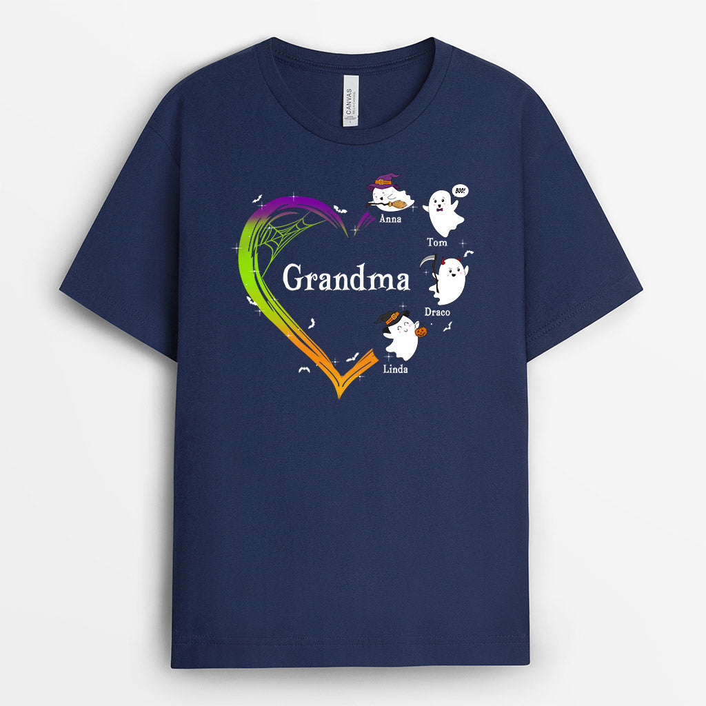 0424A168AUK2 Personalised T shirts gifts Ghost Grandma Halloween