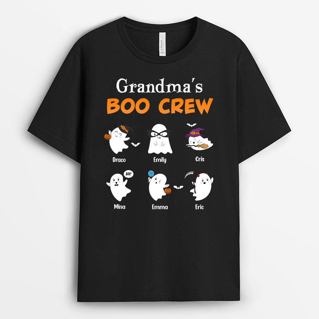 Grandma's Grandpa‘s Boo Crew Cute Ghost - Personalised Gifts | T-shirts for Grandma/Mom