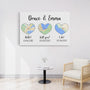 0430C500GUK3 Customised Canvas Gifts Maps Couples