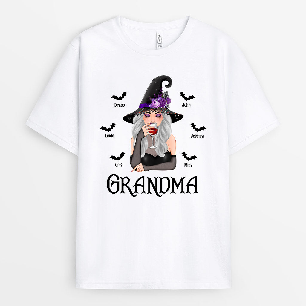 0435A267AUK1 Personalised T shirts Gifts Mom Witch Halloween