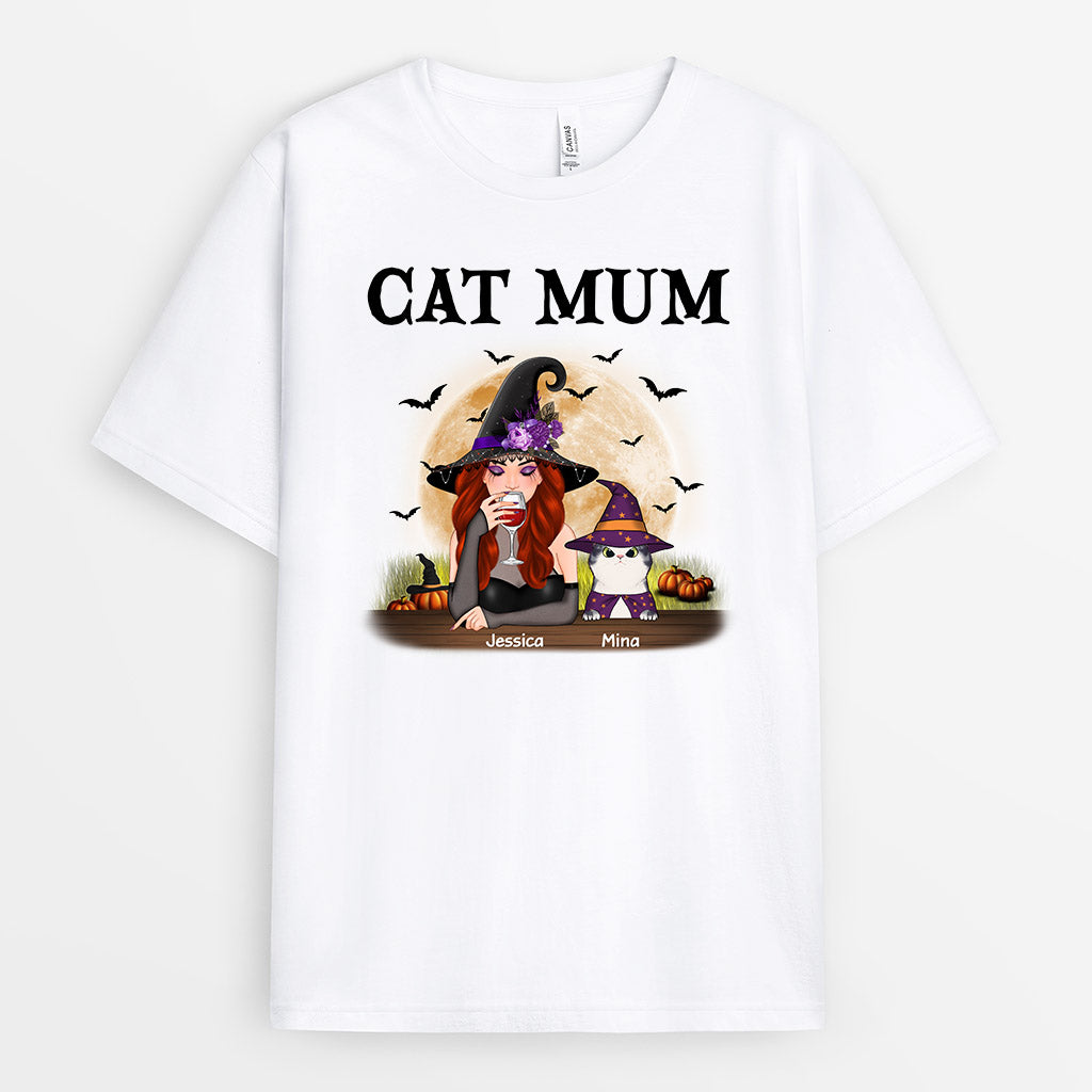 Cat Mum - Personalised Gifts | T-shirts for Halloween