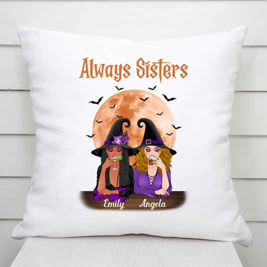 0449P545FUK2 Customised Pillows Presents Besties BestFriends Halloween