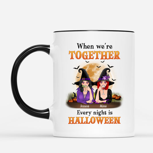 0457M167UK2 Customised Mug Presents Besties Witch