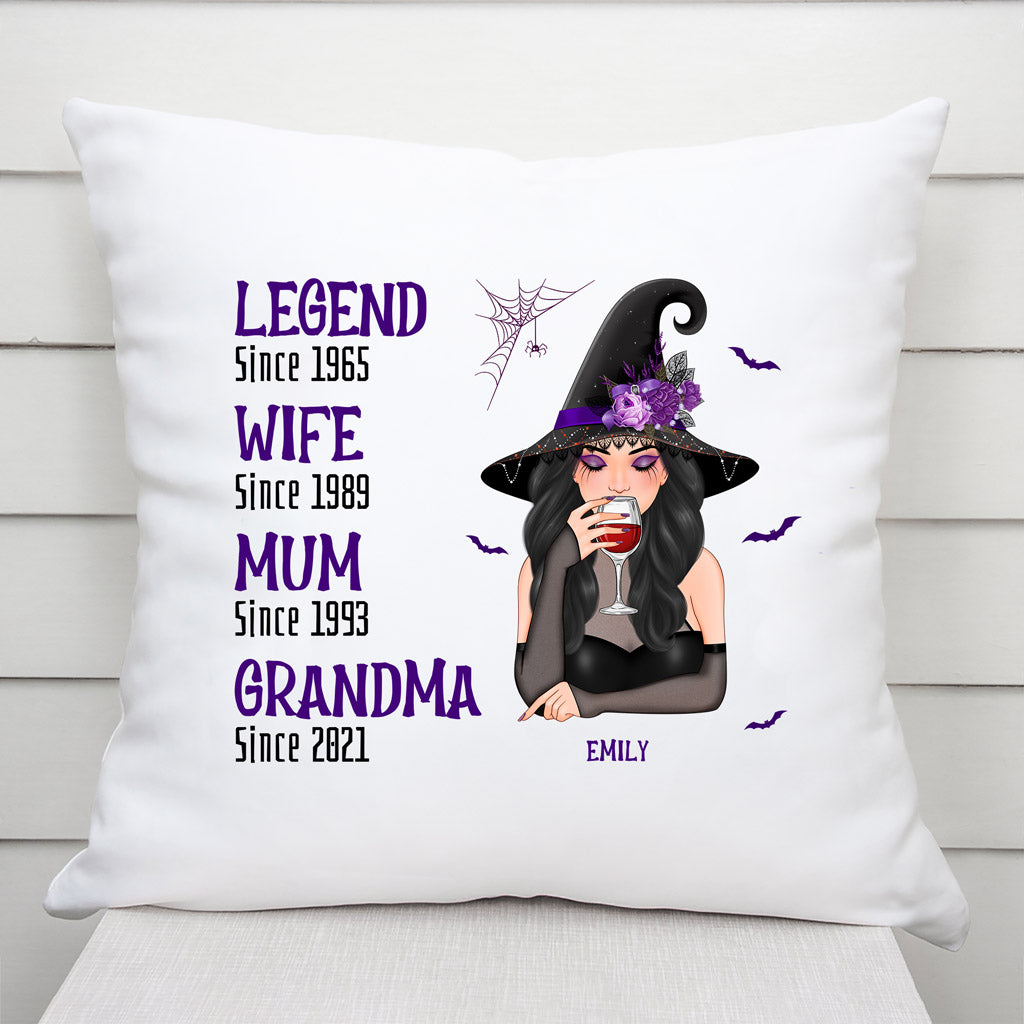 Legend Mum Grandma Witch - Personalized Gifts | Pillow for Halloween