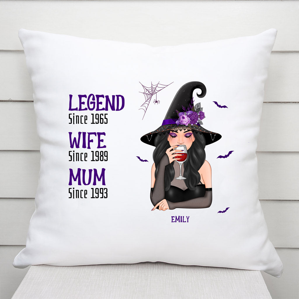 Legend Mum Grandma Witch - Personalized Gifts | Pillow for Halloween