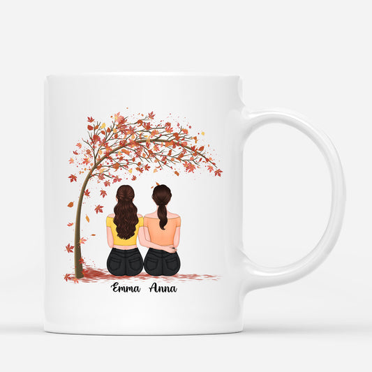 0464M595FUK2 Customised Mug Presents Besties BestFriends Text