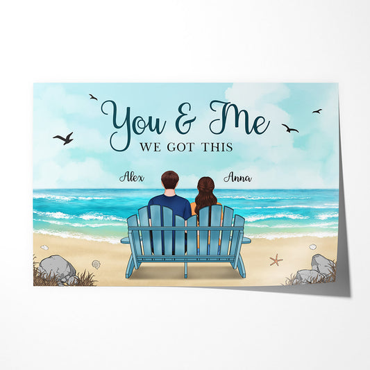 0482S535GUK1 Customised Posters Presents People Couples Beach