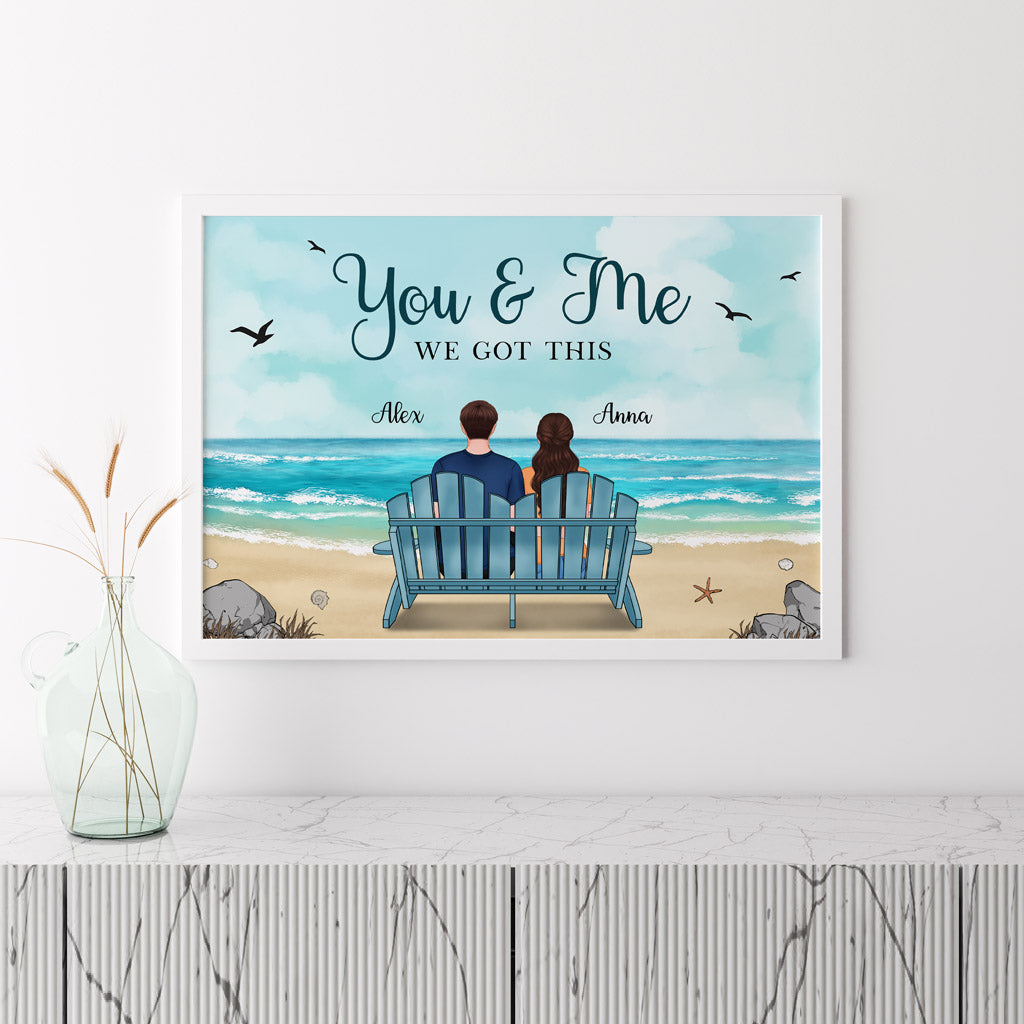 0482S535GUK3 Customised Posters Presents People Couples Beach