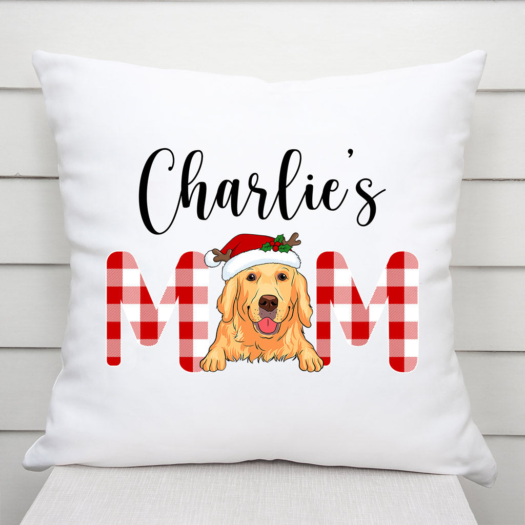 Dog Dad, Dog Mom - Personalised Gifts | Pillow for Dog Lovers Christmas