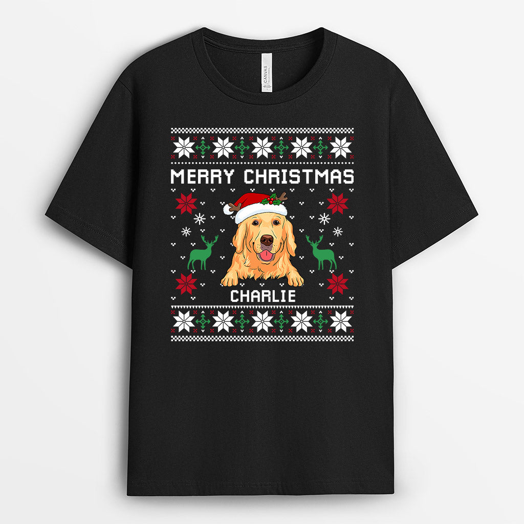 Merry Christmas - Personalised Gifts | T-shirts for Dog Lovers