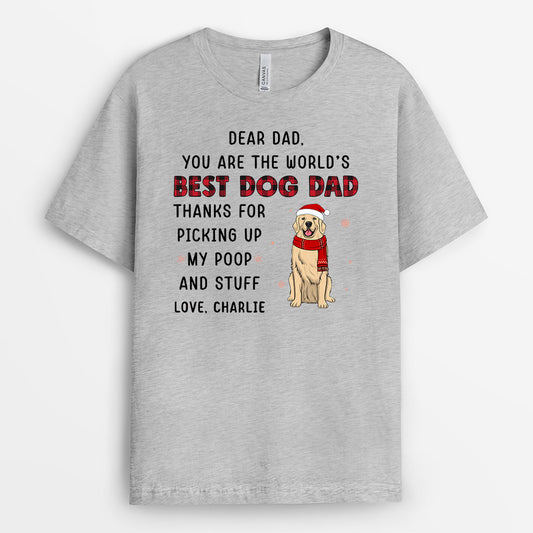 0507AUK2 Personalised T shirts Gifts Dog Dog Lovers Christmas