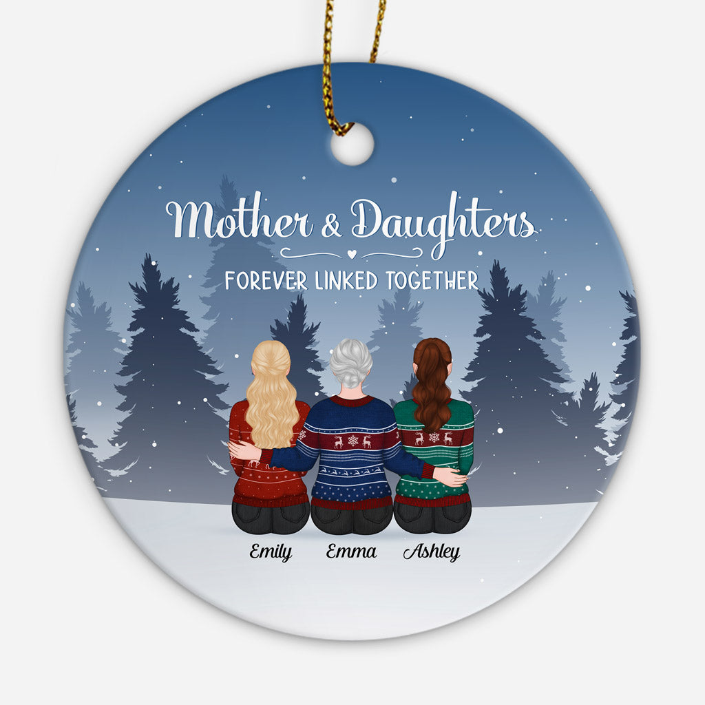 Mother And Daughters - Personalised Gifts | Christmas Ornaments for Grandma/Mum