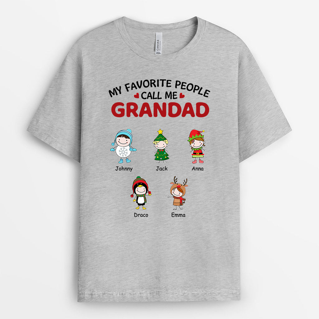 0520AUK2 Personalised T shirtsss Gifts Grandkids Grandma Mom Christmas