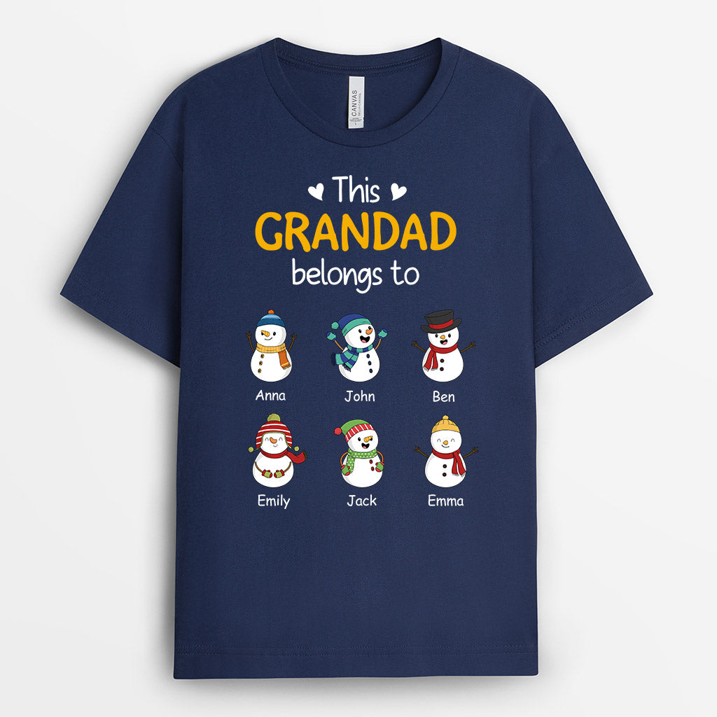 0527AUK1 Personalised T shirts Gifts Grandkids Grandma Mom Christmas