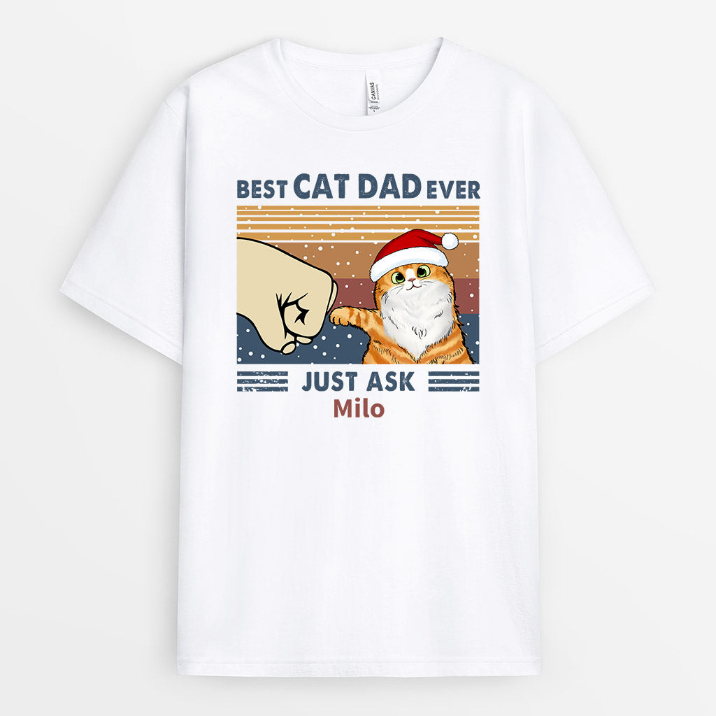 0528AUK1 Personalised T shirts Gifts Cat Cat Lovers Christmas