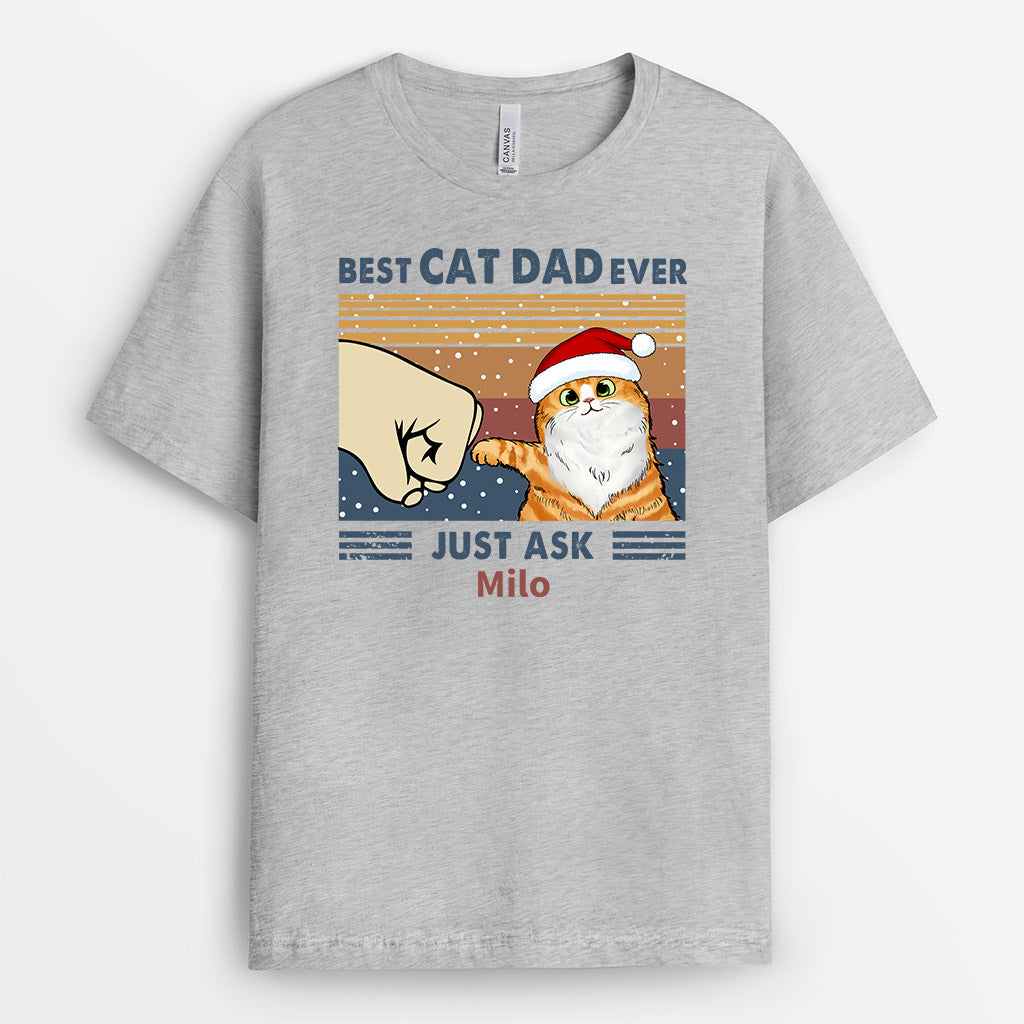 Best Cat Dad Ever - Personalised Gifts | T-shirts for Cat Lovers