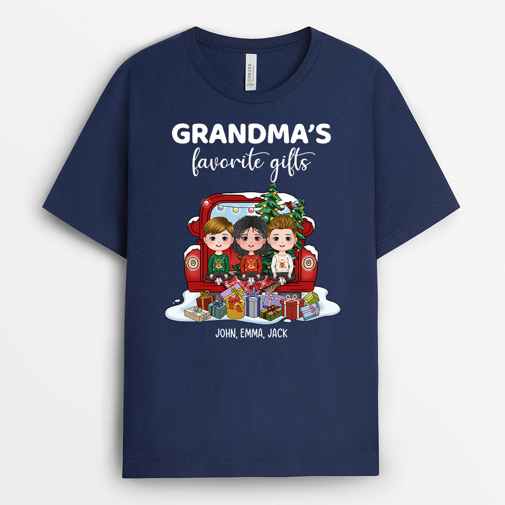 0539AUK1 Personalised T shirts Gifts Grandkids Grandma Grandpa