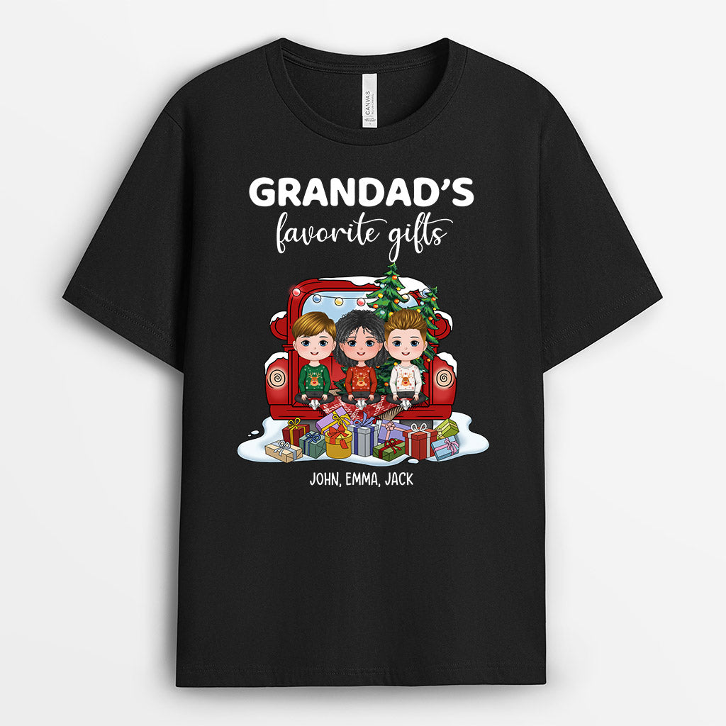 0539AUK2 Personalised T shirts Gifts Grandkids Grandma Grandpa