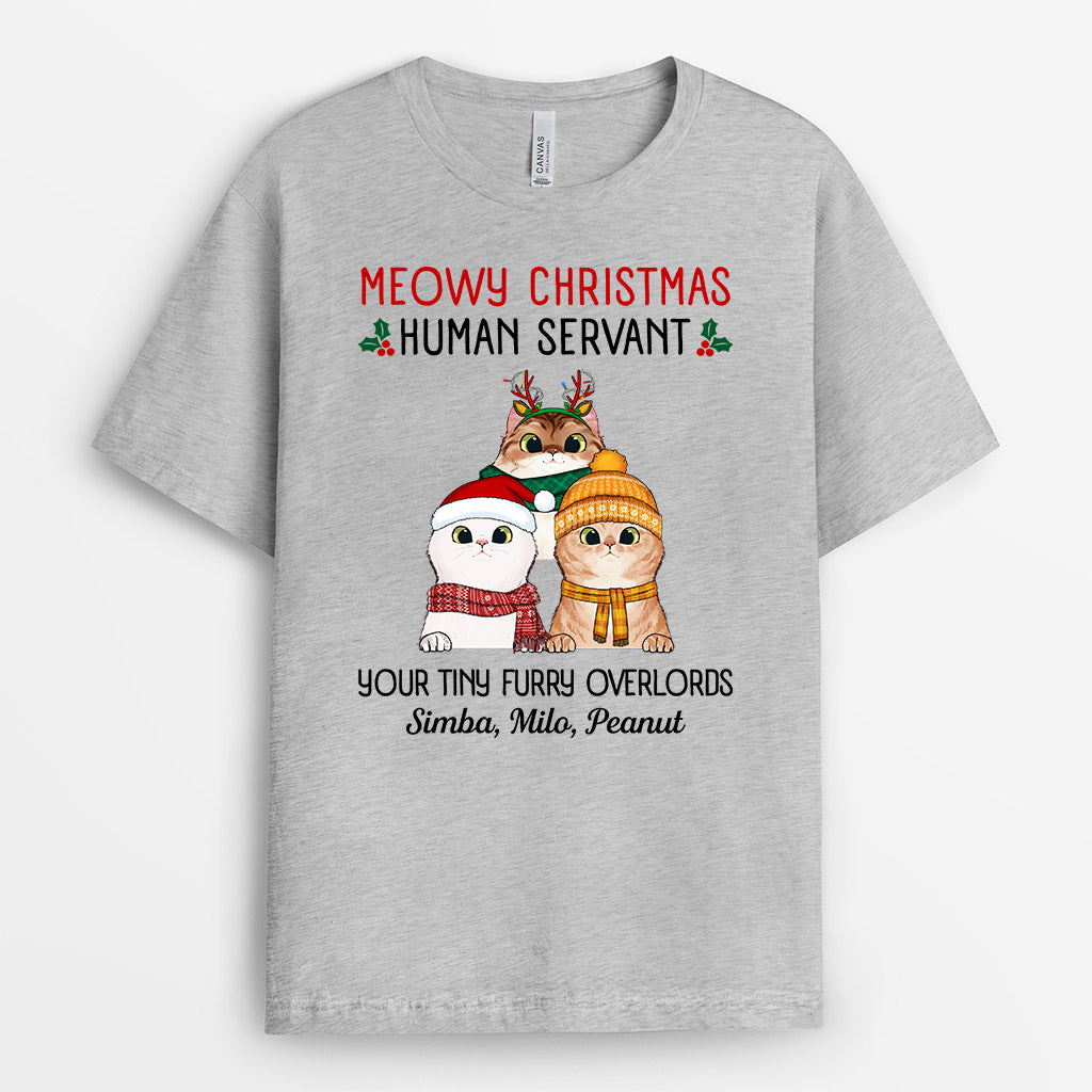 0544AUK2 Personalised T shirts Gifts Cat Mum Cat Lovers Christmas