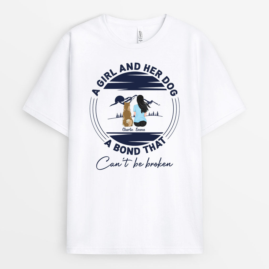 A Bond That Can't Be Broken - Personalised Gifts | T-shirts for Dog Lovers
