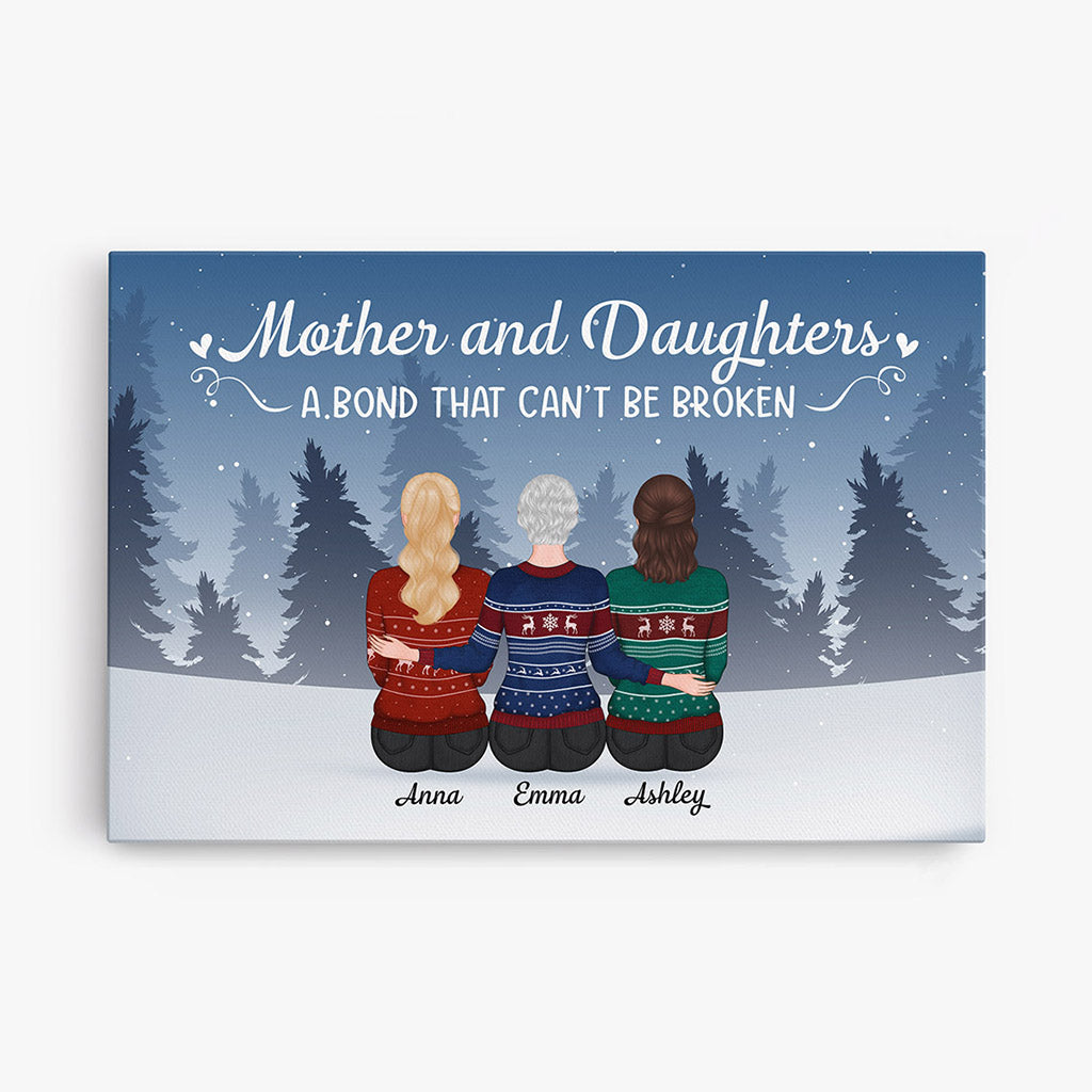 Mother And Daughters - Personalised Gifts | Canvas for Grandma/Mum Christmas