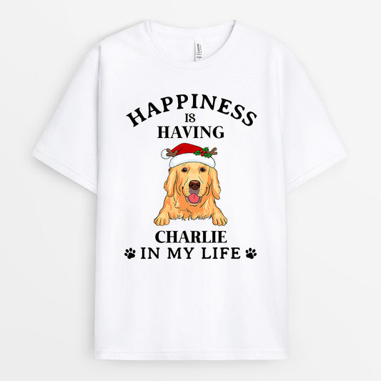 0554AUK2 Personalised T shirts Gifts Dog Dog Lover Christmas