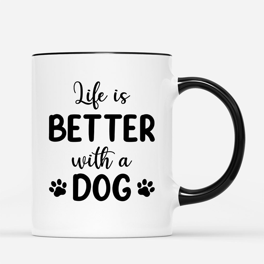 Life Is Better With A Dog - Personalised Gifts | Mug for Dog Lovers