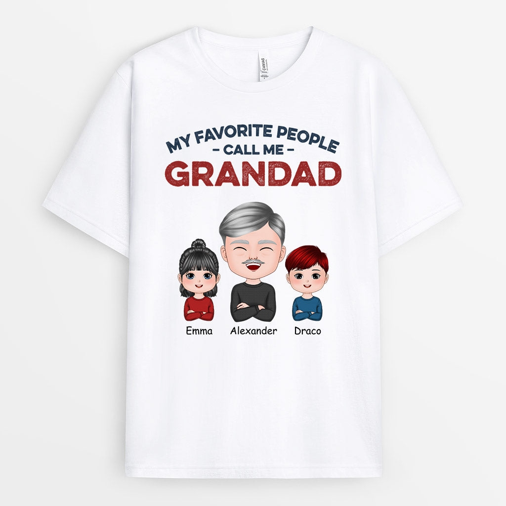 0564AUK2 Personalised T shirts Gifts Grandpa Grandpa Dad Christmas