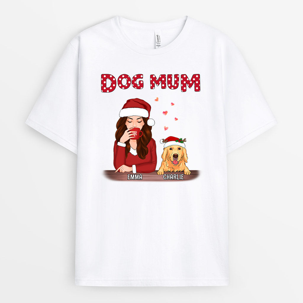 Dog Mum - Personalised Gifts | T-shirts for Dog Lovers Christmas