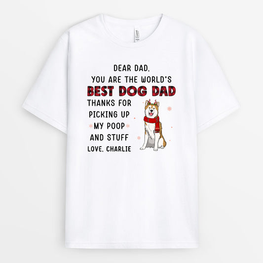 0578AUK2 Personalised T shirts Gifts Dog Dog Lovers Christmas